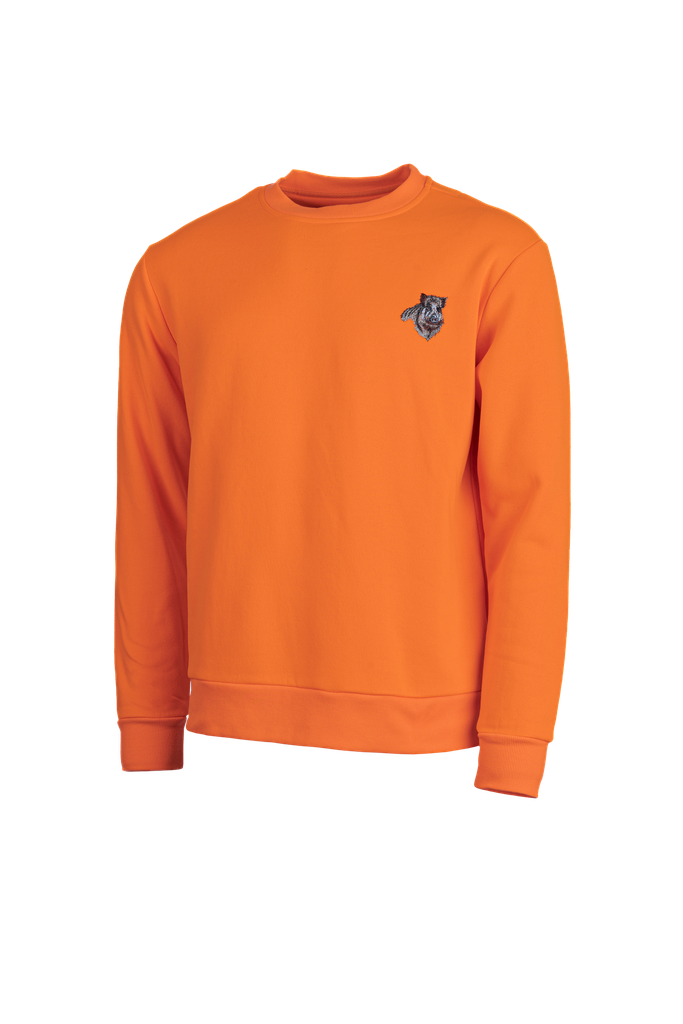 Treeland Sweat orange broderie sanglier