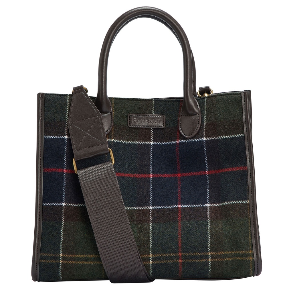 Barbour Barrhill tartan tote bag