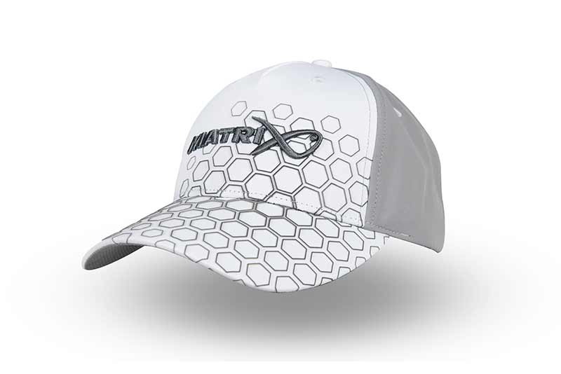 Matrix Casquette hex print baseball white