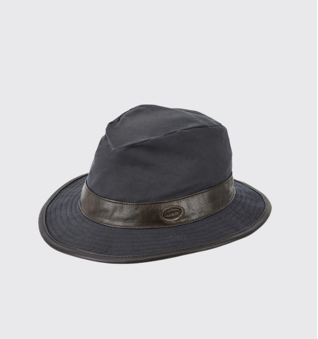 Dubarry Chapeau coton ciré Rossmore navy