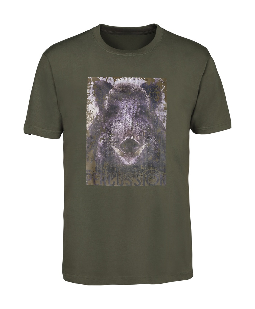 Percussion T-shirt sérigraphié chasse