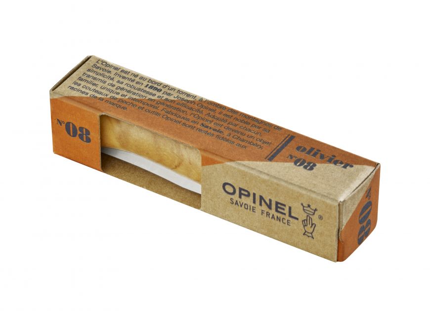 Opinel N°08 inox olivier package