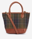 Barbour Sac Katrine tartan leather tote