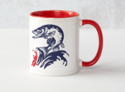 Mug Brochet "J'peux pas j'ai peche"