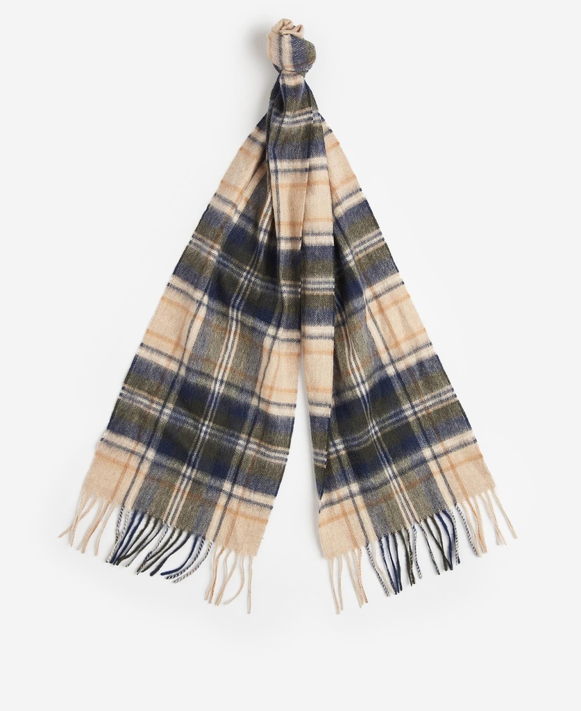 Barbour Echarppe New check tartan sand beige plaid