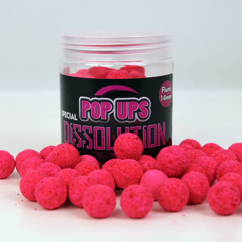 Pro Elite Baits Fluor pop ups dissolution crab machine pink