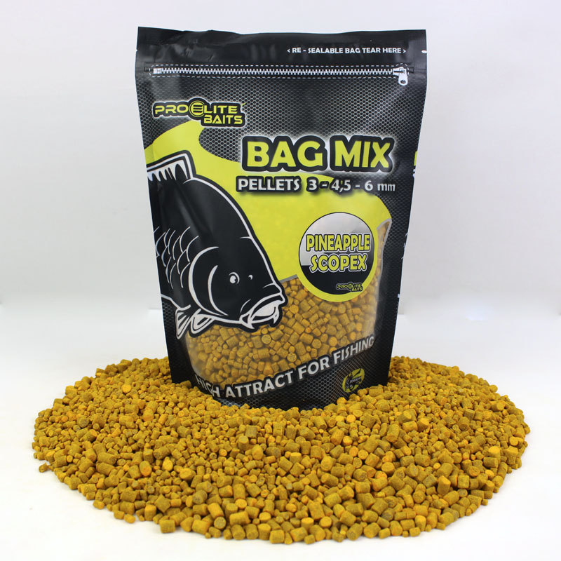 Pro Elite Baits Mix pellets 3/4.5/6mm pina & scopex