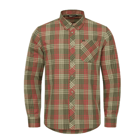 Blaser Chemise levin brown red checkered