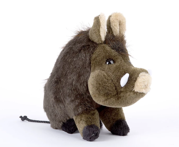 Peluche sanglier assis 28cm