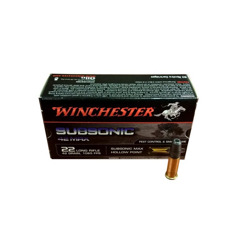 Winchester Subsonic max 42gr