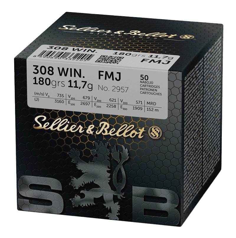 Sellier&Bellot 308 Win Vrac FMJ 180gr