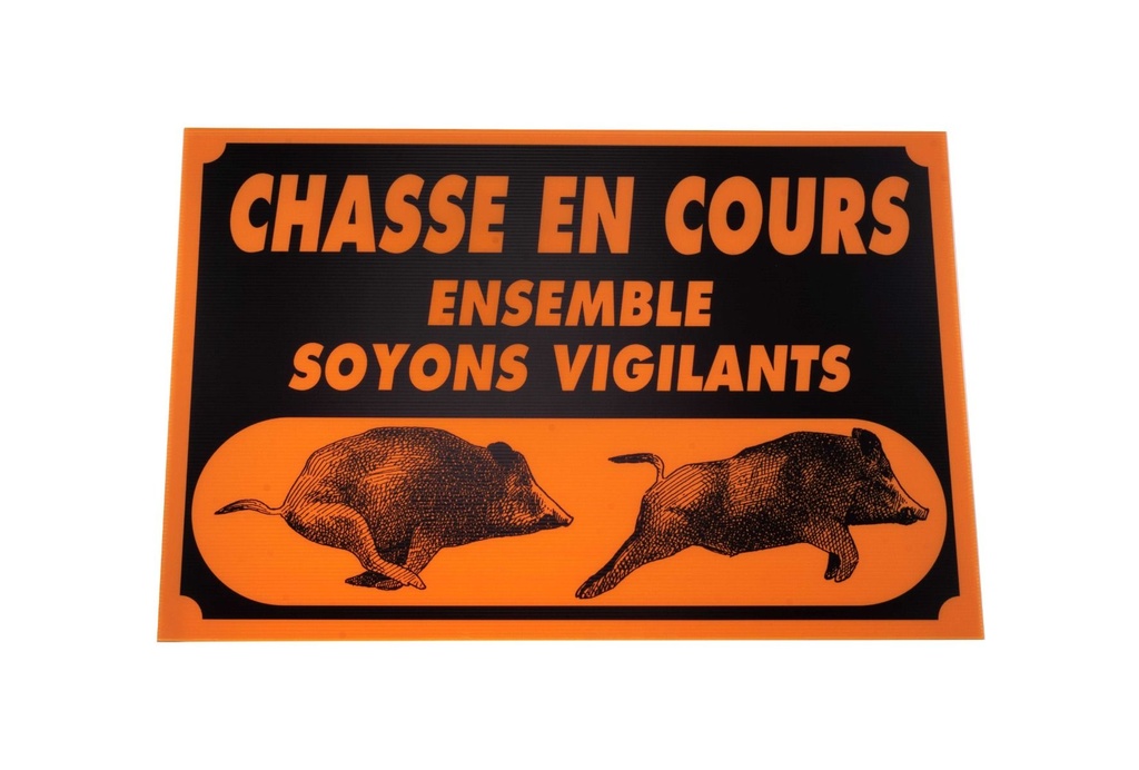 Panneaux chasse en cours