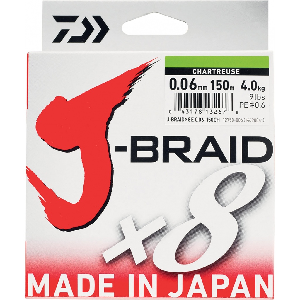 Daiwa Tresse J Braid X8 300m vert