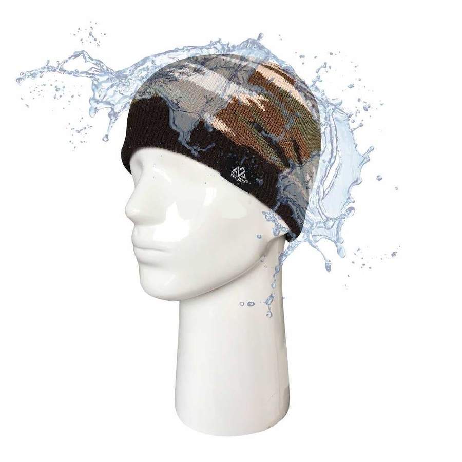 Verjari Bonnet impermeable rainshell camouflage marron