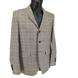 Beretta Veste Classic Linen And Wool Beige Check