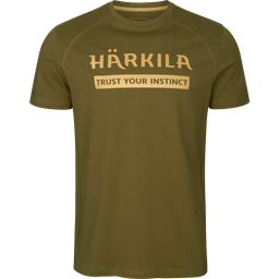 Harkila T-shirt logo dark olive