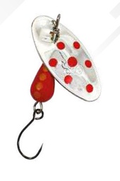 [1001660/2] Suissex Cicada NK argent points rouges rouge simple