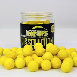 [5273327] Pro Elite Baits Fluor pop ups dissolution MB2 yellow
