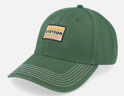 [23294104] Stetson Baseball cap cotton washed green